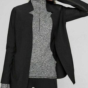 Athleta Stellar Blazer Black Jacket Work Active XL
